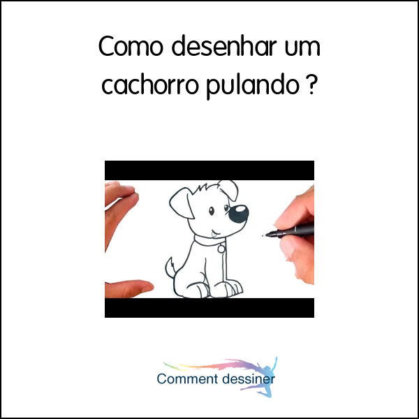 Como desenhar um cachorro pulando